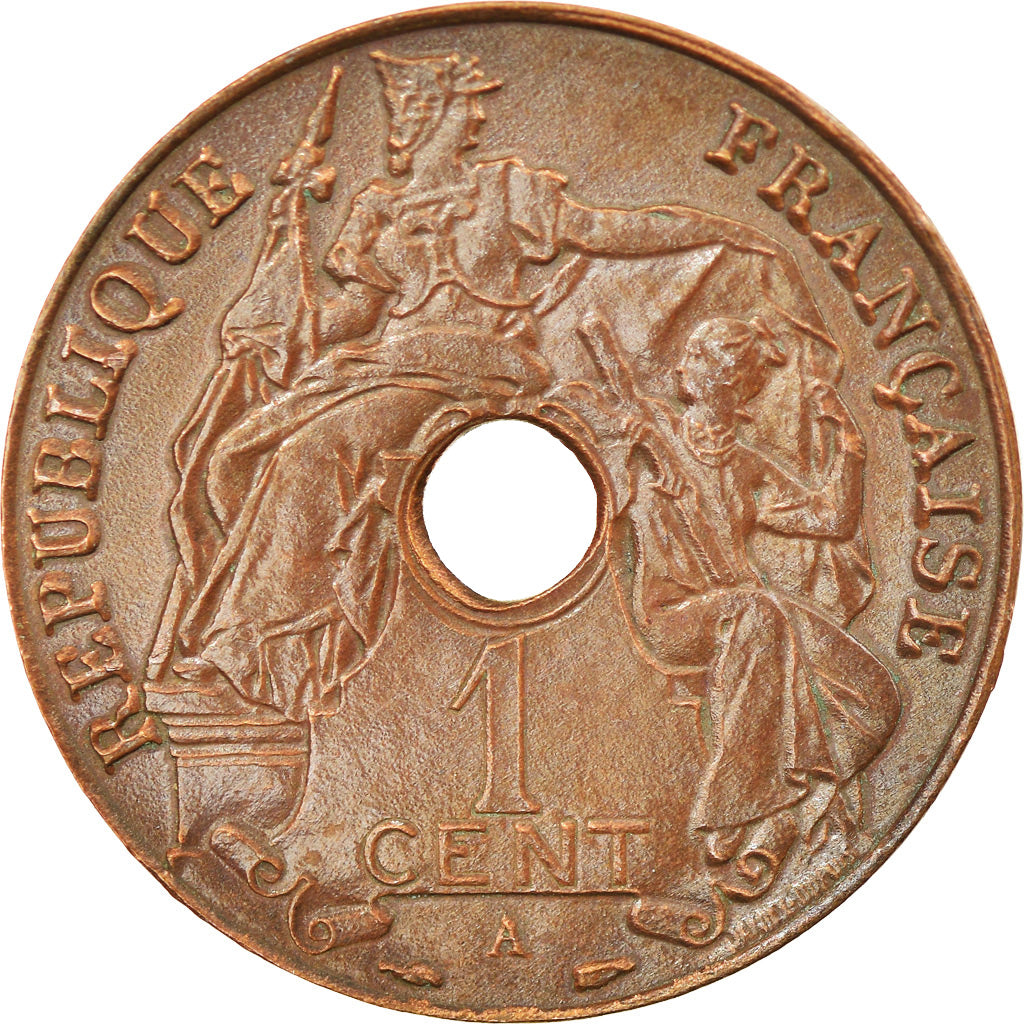 Coin, FRENCH INDO-CHINA, Cent, 1938, Paris, AU(55-58), Bronze, KM:12.1