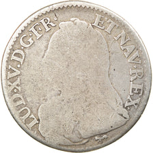 Moneta, Francja, Louis XV, 1/5 Écu aux branches d'olivier, 1727, Paris,VF(20-25)