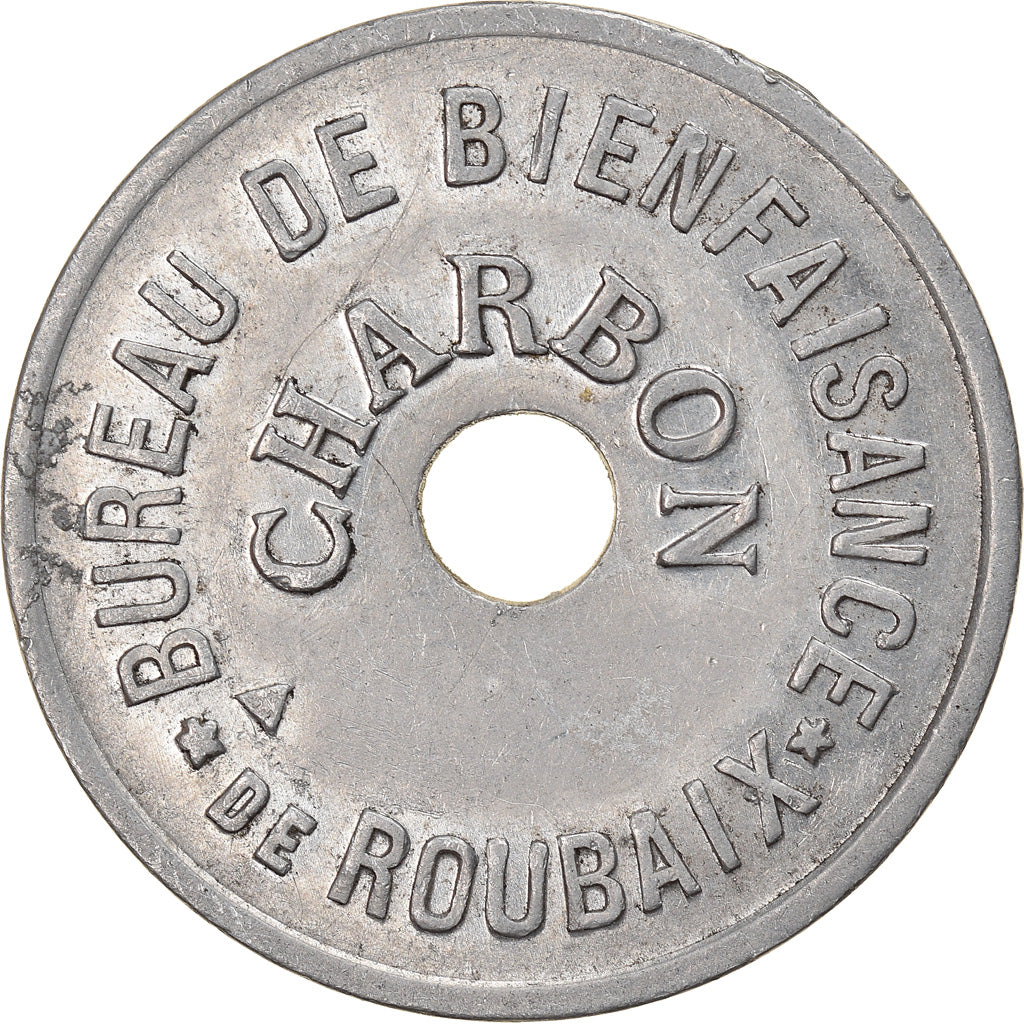 Monnaie, France, Bureau de Bienfaisane - Roubaix, Jeton, SUP, Aluminium