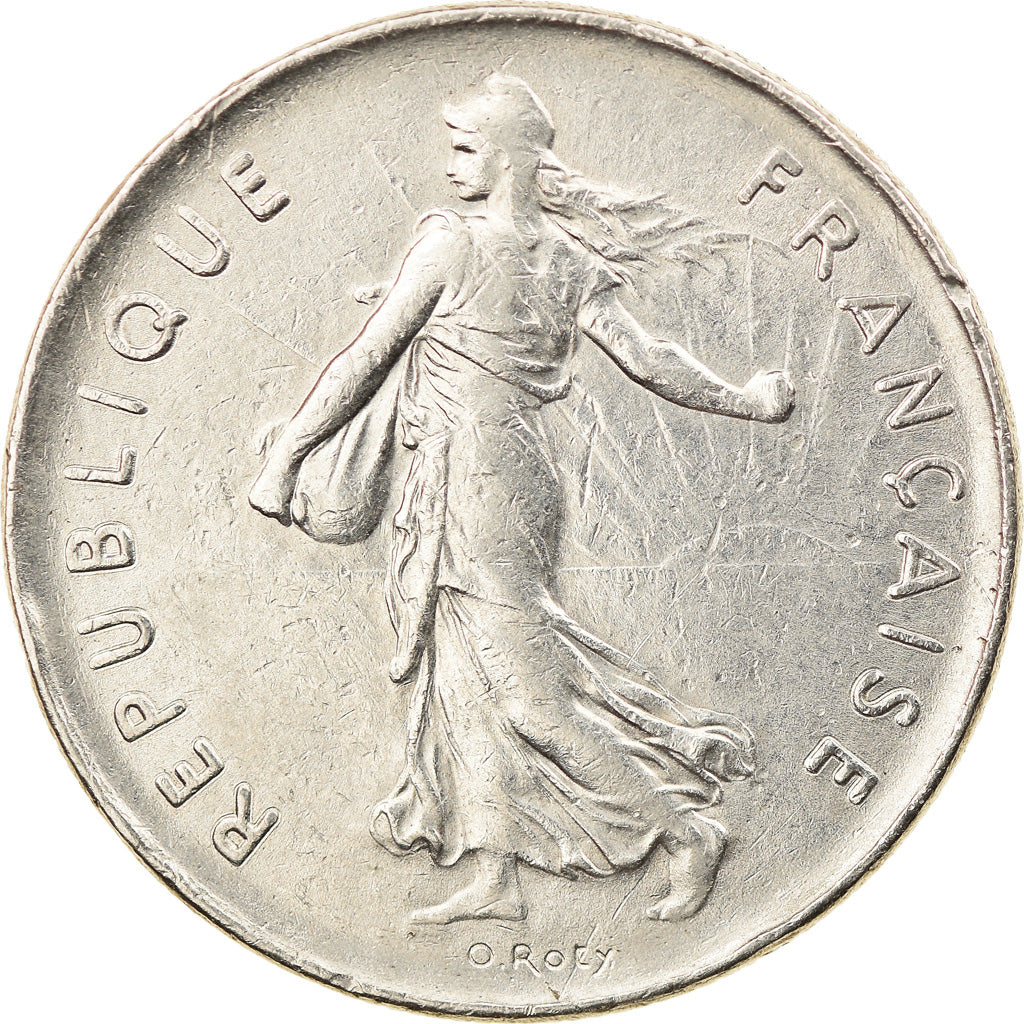 Coin, France, Semeuse, 5 Francs, 1976, Paris, AU(55-58), Nickel Clad
