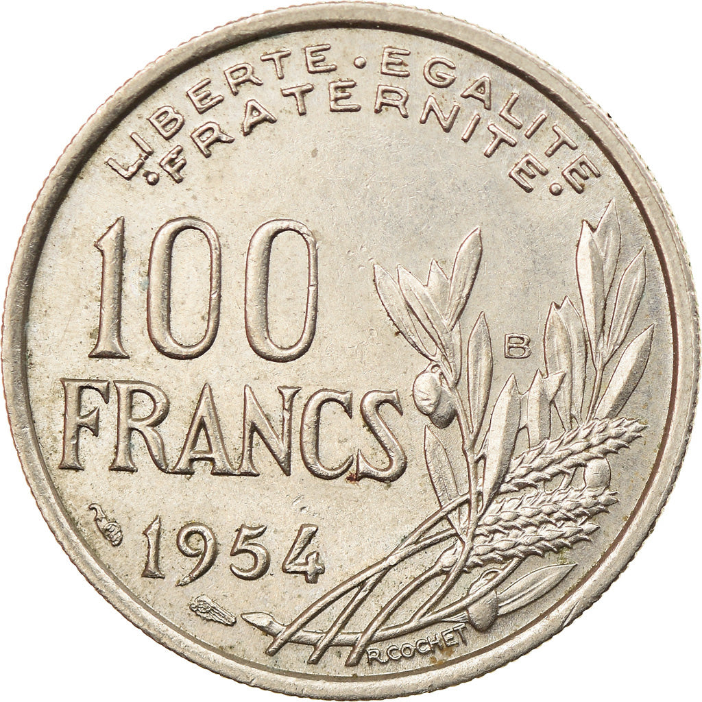 Coin, France, Cochet, 100 Francs, 1954, Beaumont - Le Roger, AU(50-53)