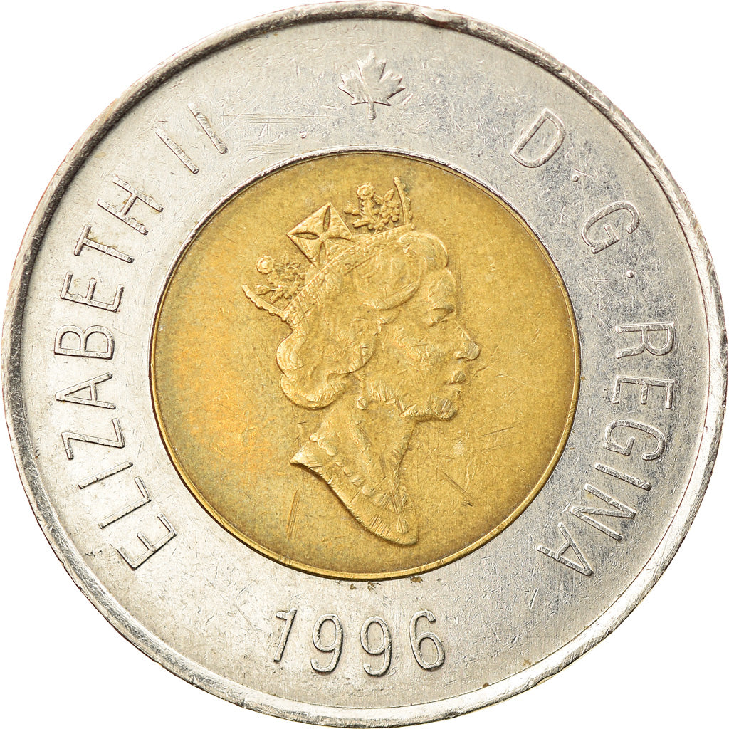 Moneta, Canada, 2 Dollars, 1996, Ottawa, EF(40-45), Bimetaliczny, KM:270