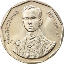 Münze, Thailand, Rama IX, 5 Baht, 1988, VZ, Copper-Nickel Clad Copper, KM:211