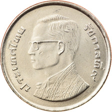 Coin, Thailand, Rama IX, 5 Baht, 1977, AU(55-58), Copper-Nickel Clad Copper
