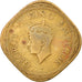 Coin, INDIA-BRITISH, George VI, 2 Annas, 1945, VF(30-35), Nickel-brass, KM:543