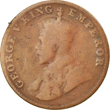 Moneta, INDIE BRYTYJSKIE, George V, 1/4 Anna, 1927, VF(20-25), Bronze, KM:512