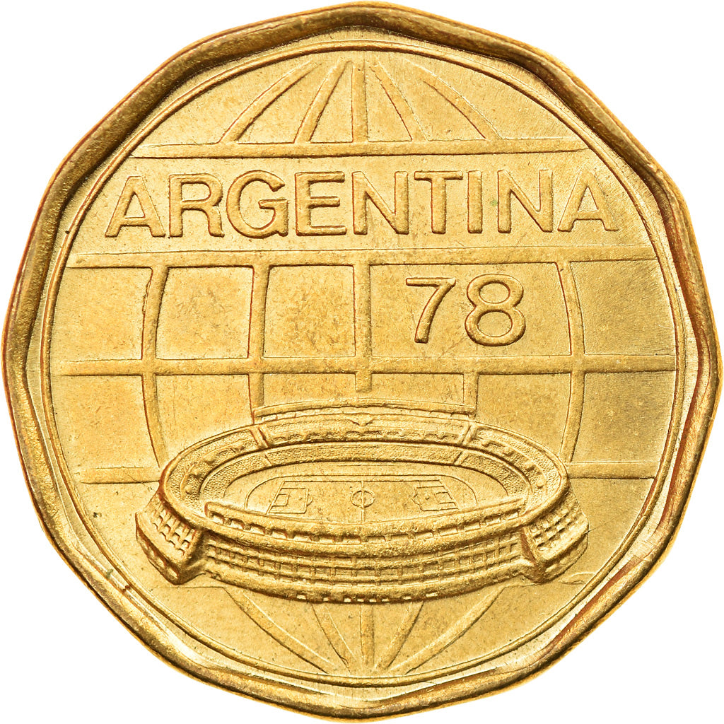 Moneta, Argentina, 100 Pesos, 1978, AU(50-53), Aluminium-Brąz, KM:77