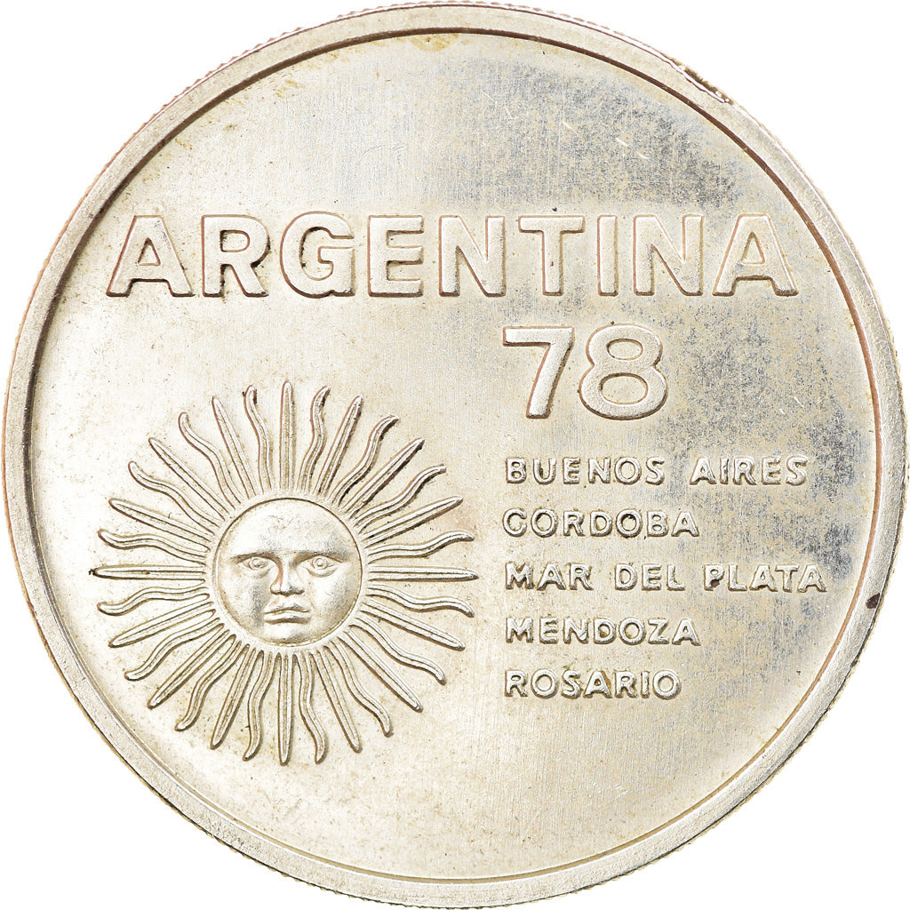 Coin, Argentina, 1000 Pesos, 1978, AU(55-58), Silver, KM:78
