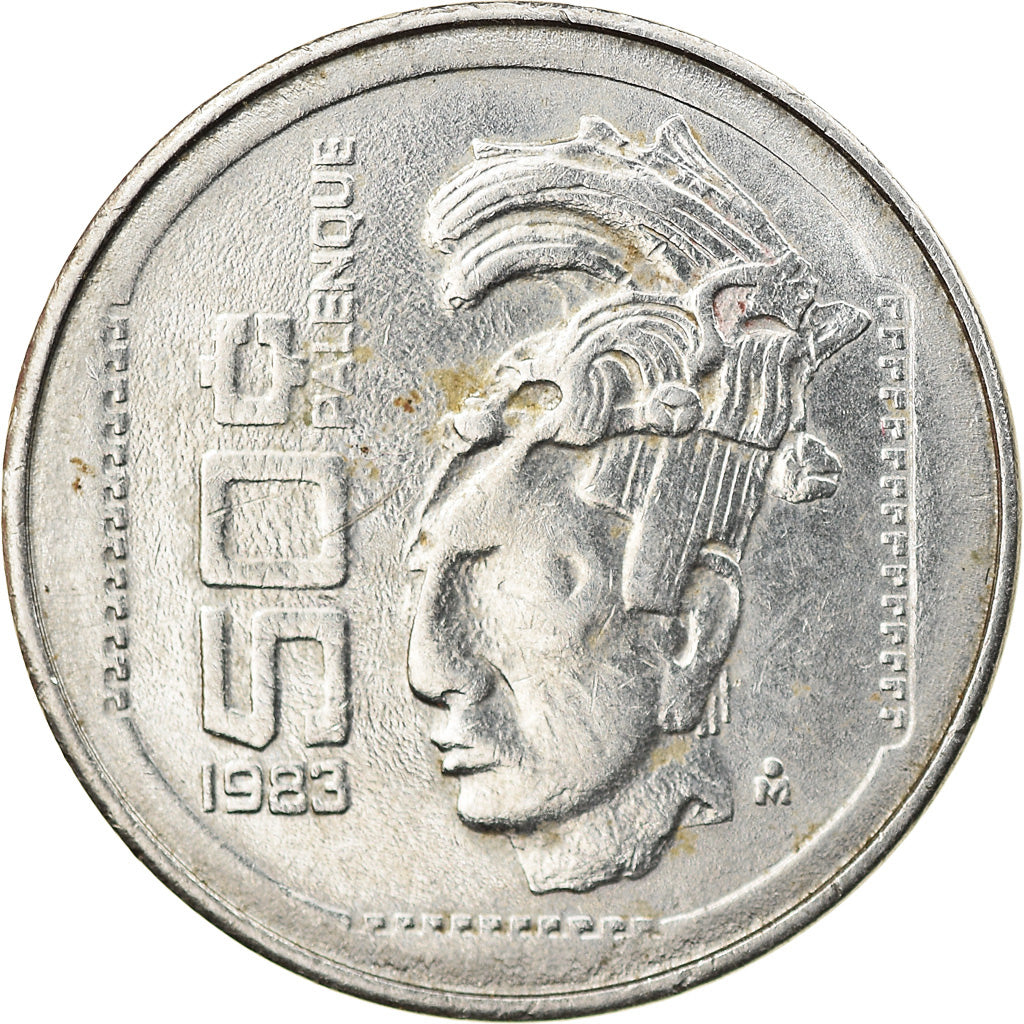 Munten, Mexico, 50 Centavos, 1983, Mexico City, ZF+, Stainless Steel, KM:492