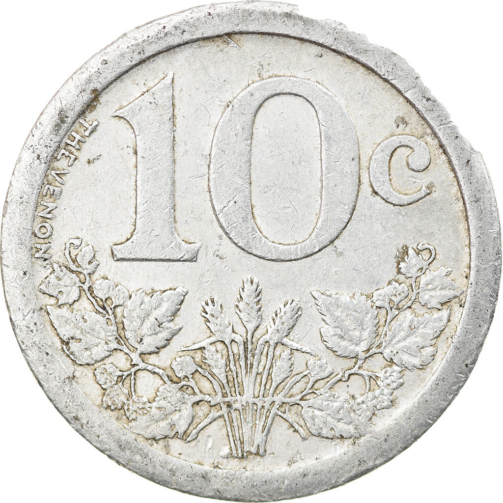 Monnaie, France, Union des commerçants, Fourmies et Trélon, 10 Centimes, 1921