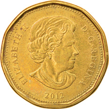Coin, Canada, Elizabeth II, Dollar, 2012, Royal Canadian Mint, AU(50-53), Brass