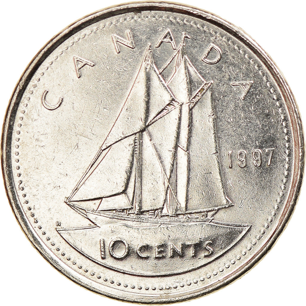 Coin, Canada, Elizabeth II, 10 Cents, 1997, Ottawa, AU(50-53)