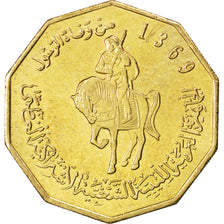 Libia, 1/4 Dinar, 2001, SPL, Nichel-ottone, KM:26