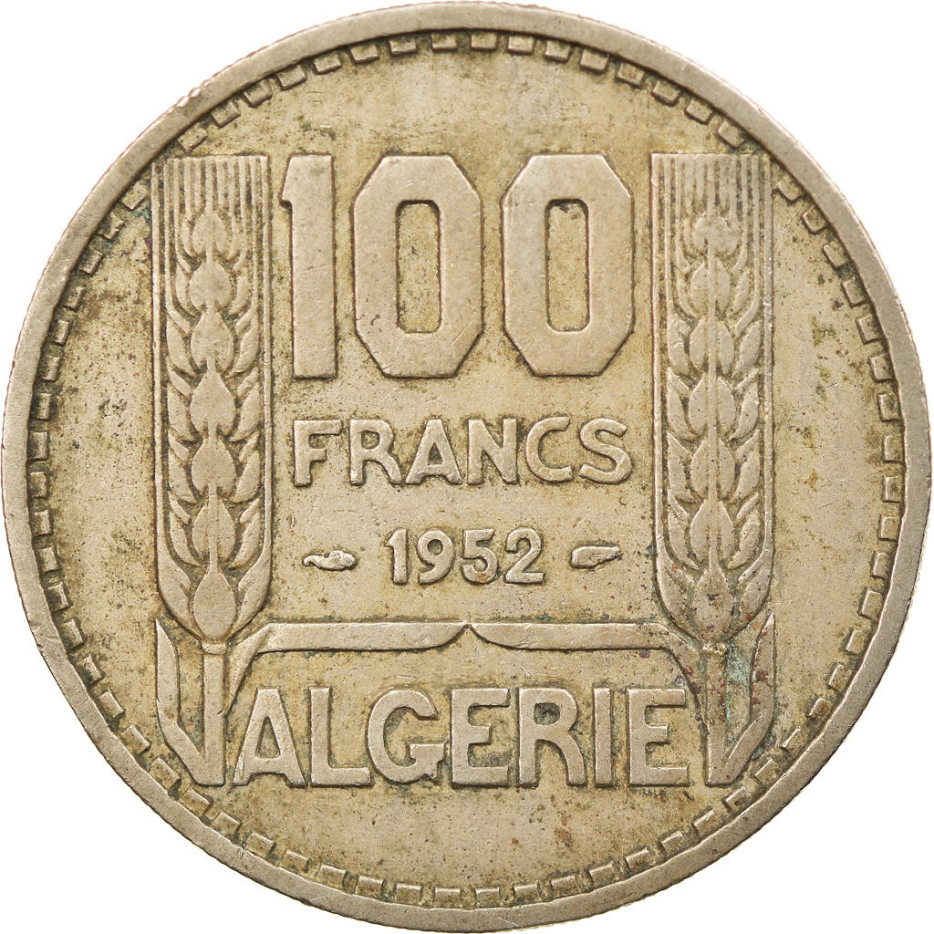 Coin, Algeria, 100 Francs, 1852, Paris, EF(40-45), Copper-nickel, KM:93
