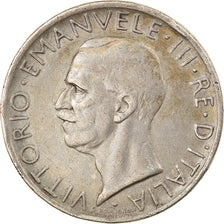 Coin, Italy, Vittorio Emanuele III, 5 Lire, 1929, Rome, EF(40-45), Silver