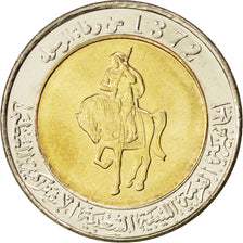 Münze, Libya, 1/2 Dinar, 2004, UNZ, Bi-Metallic, KM:27