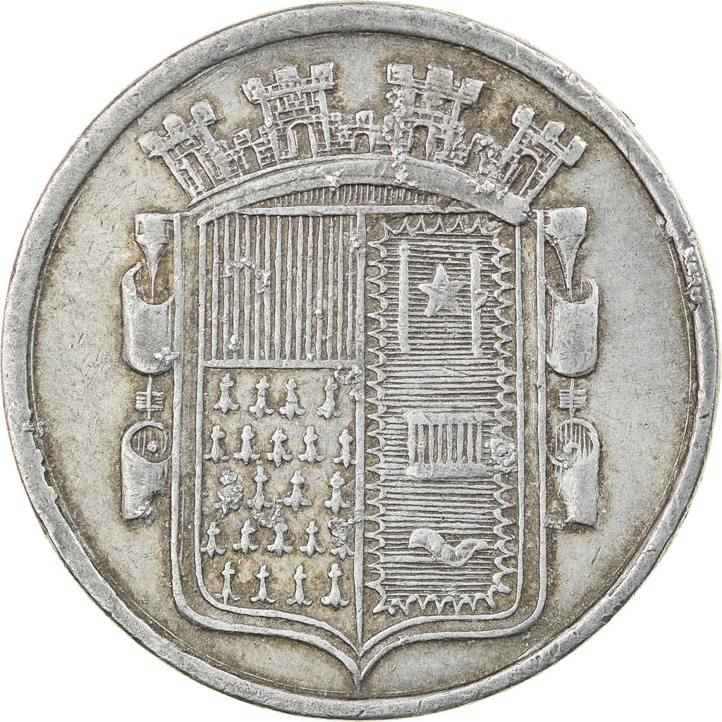 Coin, France, Bureau de Bienfaisane - Roubaix, EF(40-45), Aluminium