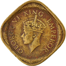 Monnaie, INDIA-BRITISH, George VI, 1/2 Anna, 1944, Calcutta, TTB, Nickel-brass