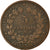 Moneta, Francia, Cérès, 5 Centimes, 1877, Paris, MB+, Bronzo, KM:821.1