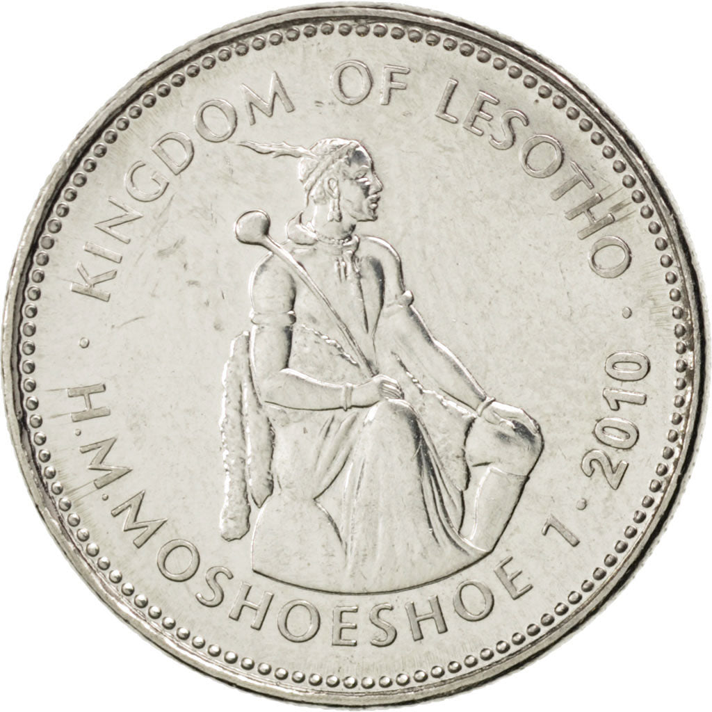LESOTHO, Loti, 2010, KM #66, MS(63), Nickel Plated Steel, 21, 3.91