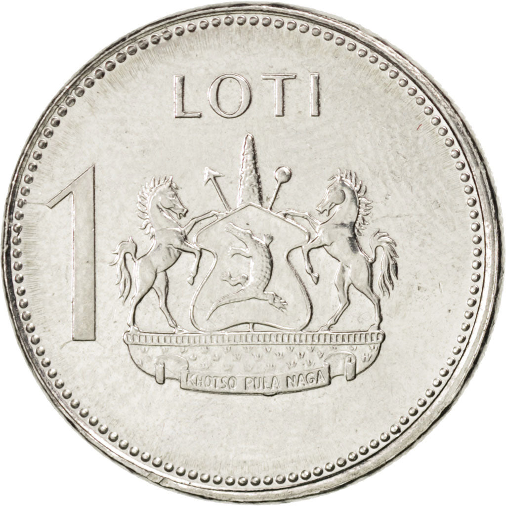 LESOTHO, Loti, 2010, KM #66, MS(63), Nickel Plated Steel, 21, 3.91