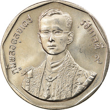 Moneta, Tajlandia, Rama IX, 5 Baht, 1988, AU(55-58), Miedź-Nikiel powlekany