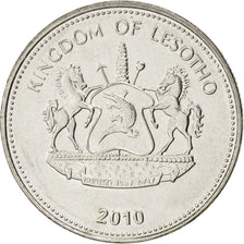 LESOTHO, 5 Maloti, 2010, KM #59, MS(63), Nickel Plated Steel, 25, 6.37