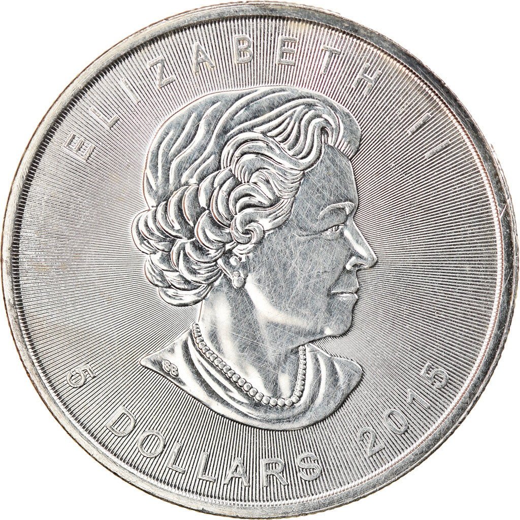 Coin, Canada, Elizabeth II, Dollar, 2015, Ottawa, AU(55-58), Silver