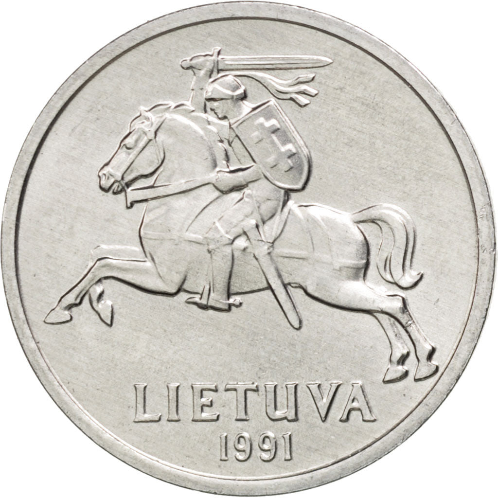 Lituania, Centas, 1991, SPL, Alluminio, KM:85