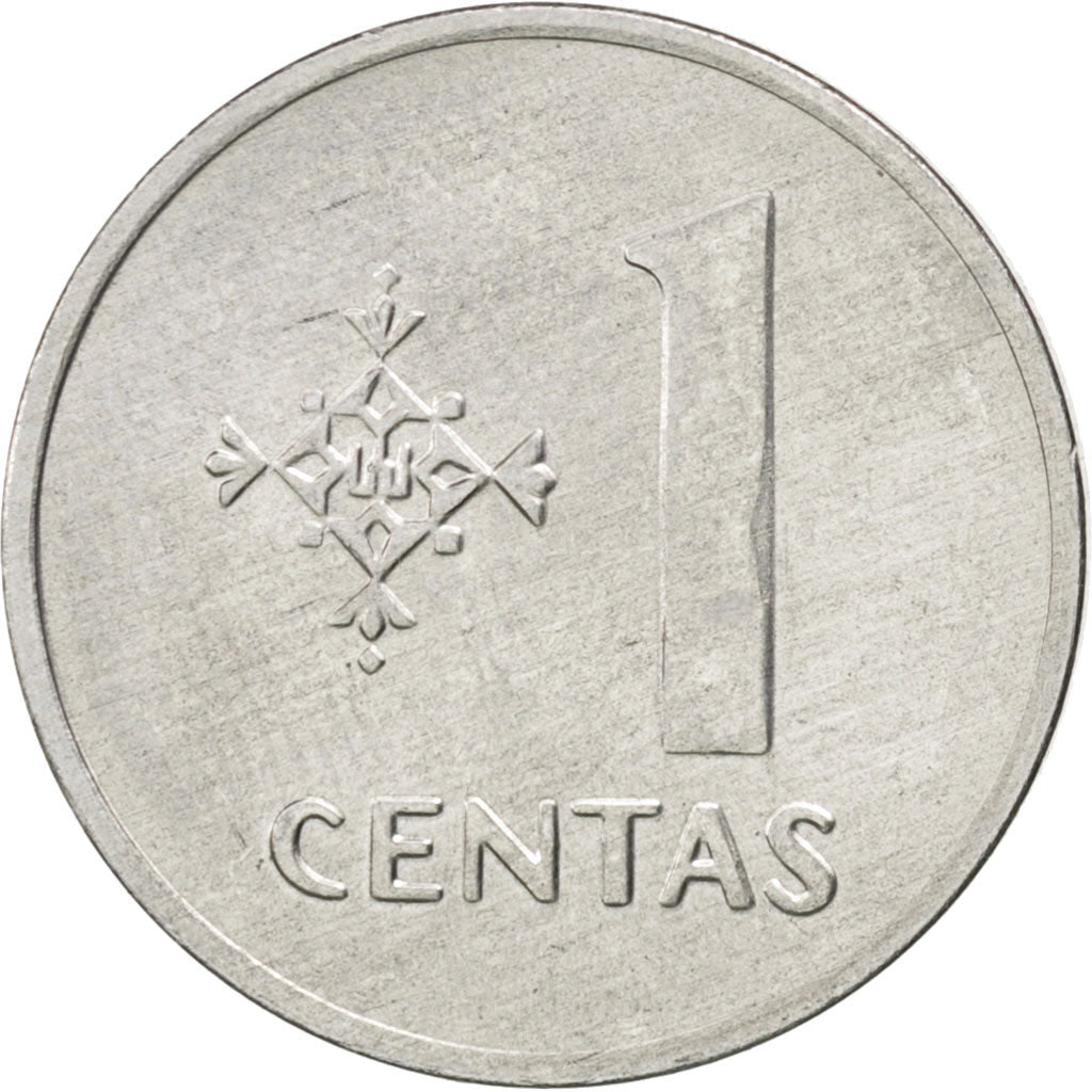 Lituania, Centas, 1991, SPL, Alluminio, KM:85