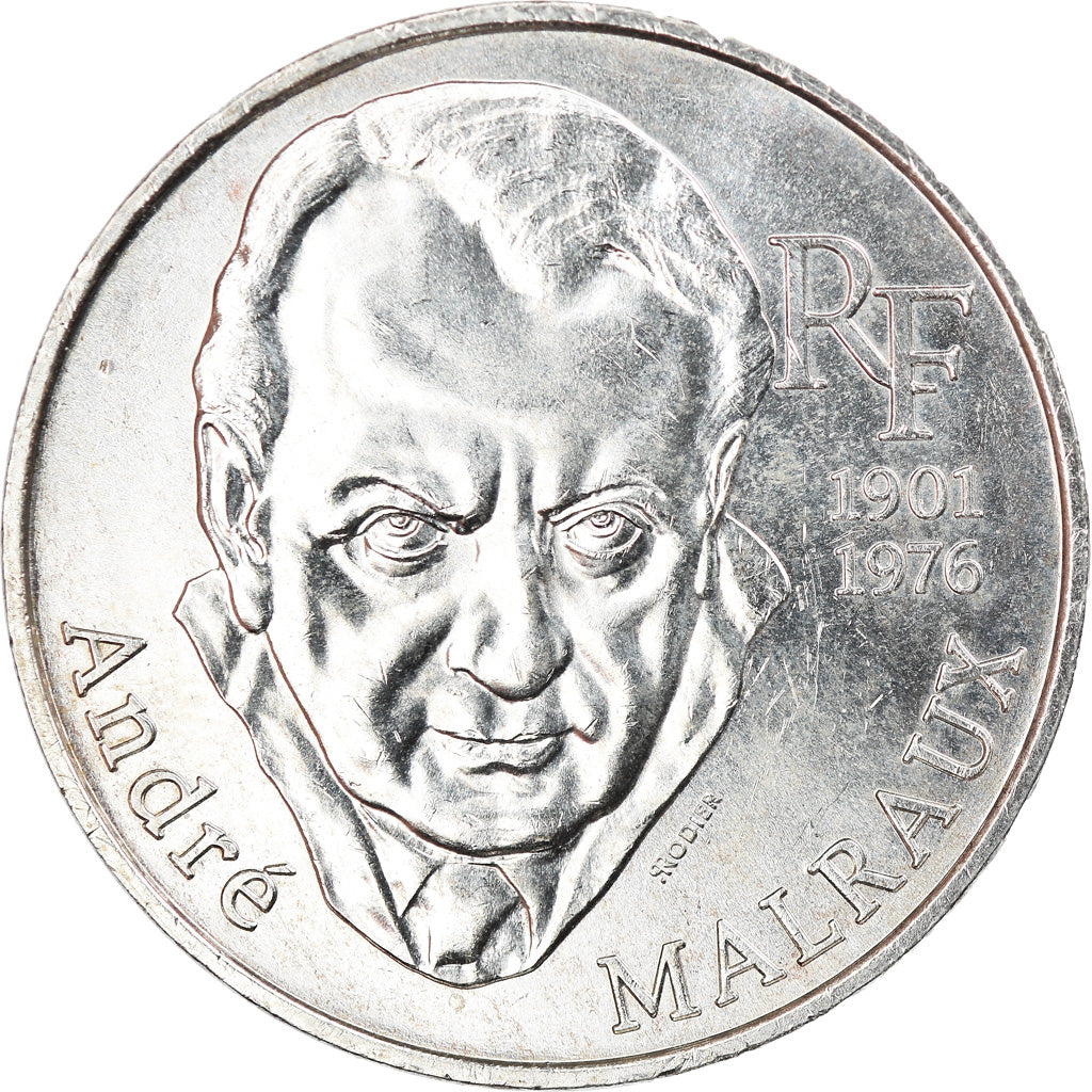 Coin, France, André Malraux, 100 Francs, 1997, AU(55-58), Silver, KM:1188