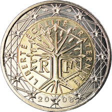 Francia, 2 Euro, 2008, Paris, BU, FDC, Bimetálico, Gadoury:8a., KM:1414