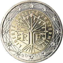 France, 2 Euro, 2009, Paris, BU, MS(65-70), Bi-Metallic, Gadoury:8a., KM:1414