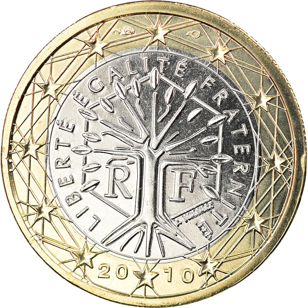 Francia, Euro, 2010, Paris, BU, FDC, Bi-metallico, Gadoury:7a., KM:1413