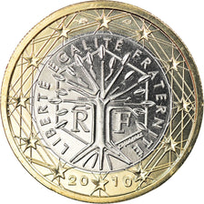 França, Euro, 2010, Paris, BU, MS(65-70), Bimetálico, Gadoury:7, KM:1413