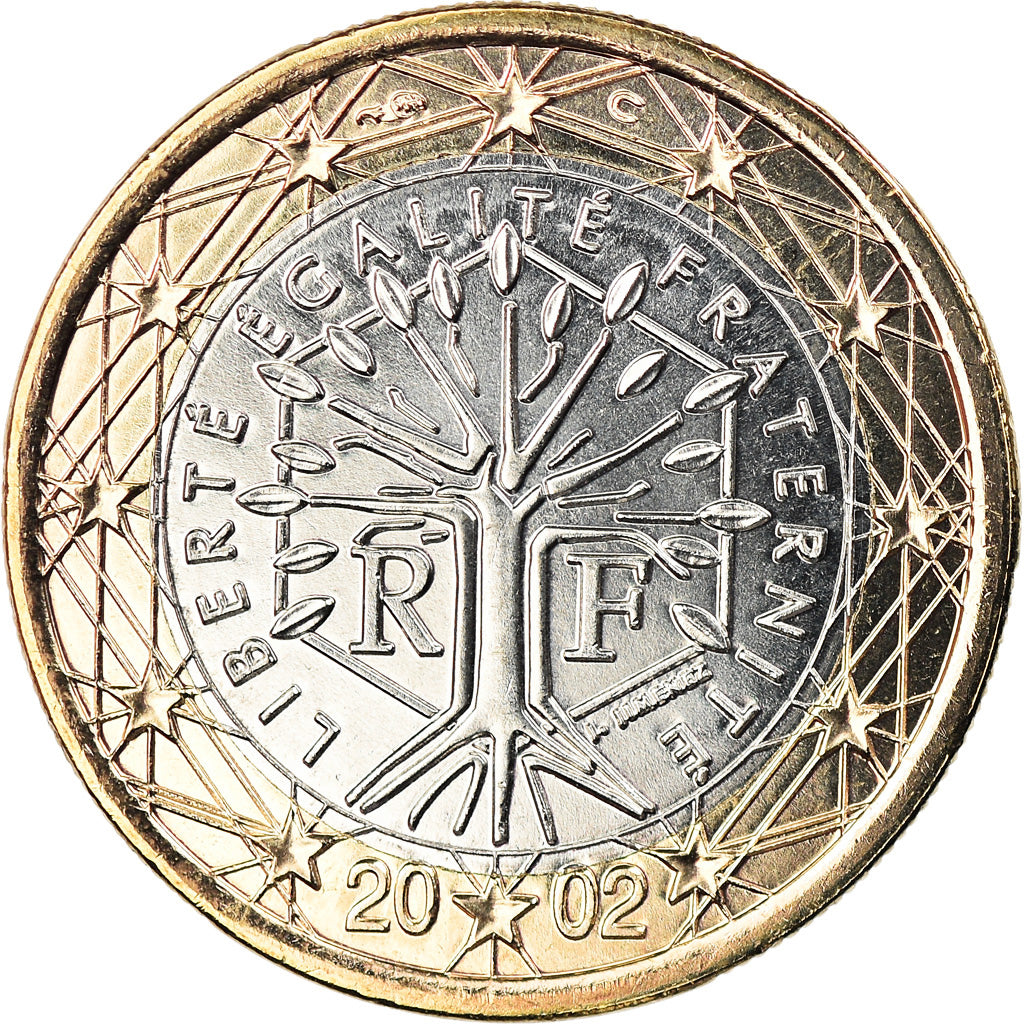Francia, Euro, 2002, Paris, BU, FDC, Bimetálico, Gadoury:7, KM:1288