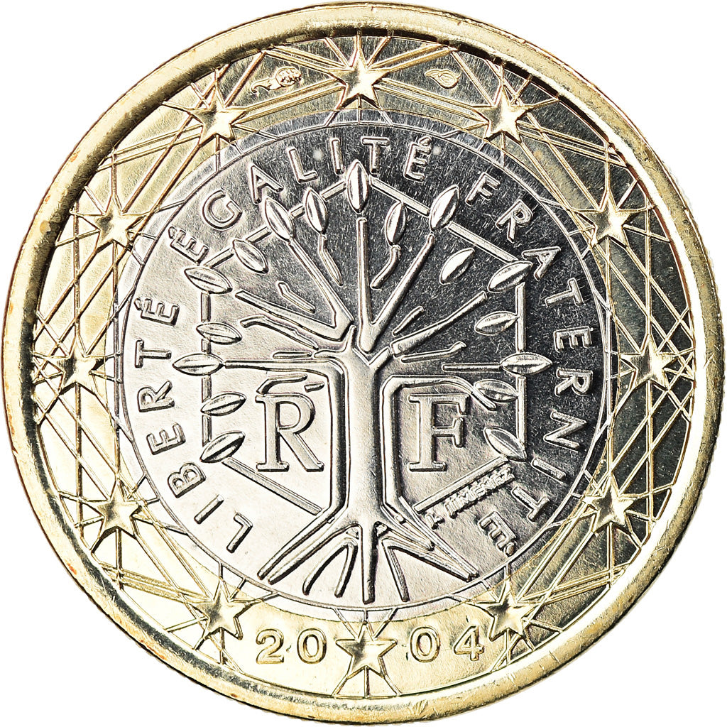 France, Euro, 2004, Paris, BU, MS(65-70), Bi-Metallic, Gadoury:7, KM:1288