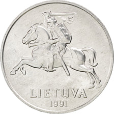 Moneta, Lituania, 5 Centai, 1991, SPL, Alluminio, KM:87