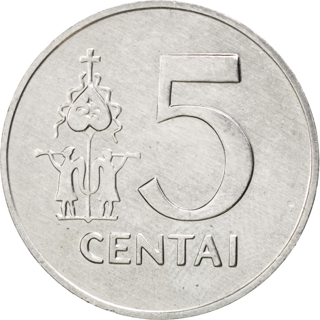 Moneta, Lituania, 5 Centai, 1991, SPL, Alluminio, KM:87