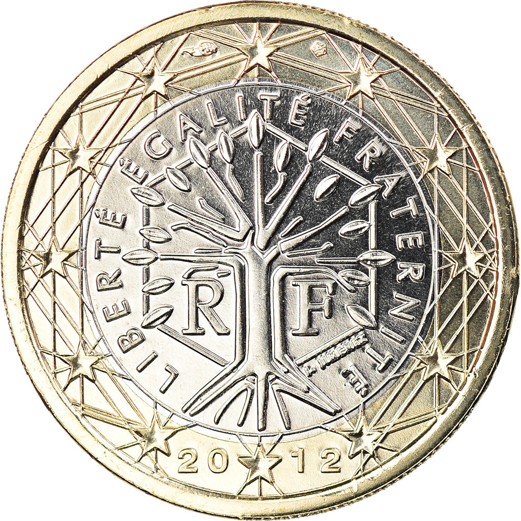 France, Euro, 2012, Paris, BU, MS(65-70), Bi-Metallic, Gadoury:7a., KM:1413