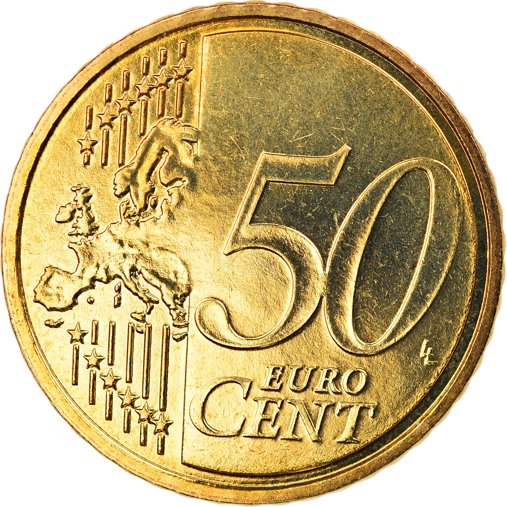 France, 50 Euro Cent, 2007, Paris, BU, MS(65-70), Brass, Gadoury:6a., KM:1412