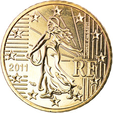 France, 50 Euro Cent, 2011, Paris, BU, MS(65-70), Brass, Gadoury:6a., KM:1412