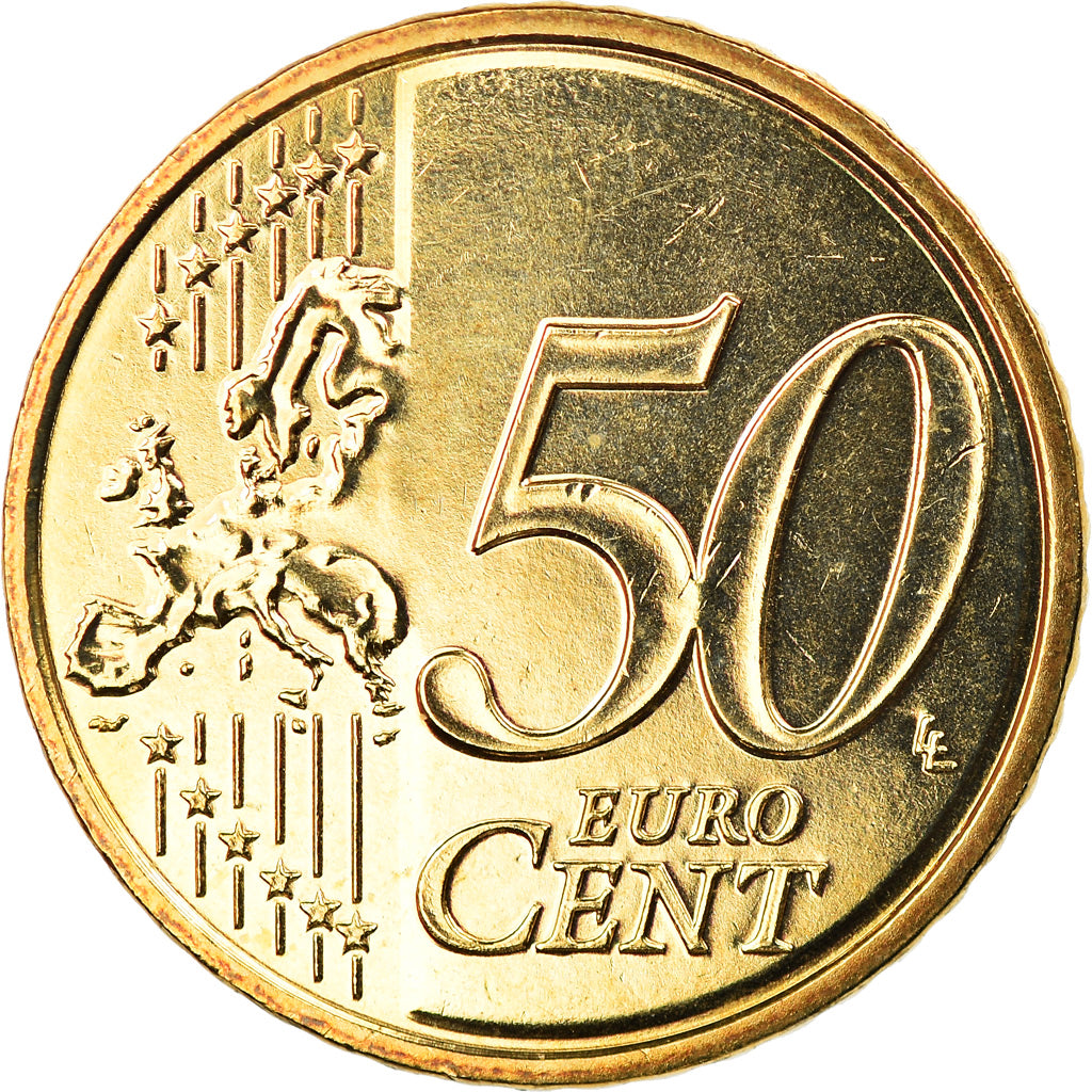 France, 50 Euro Cent, 2014, Paris, BU, FDC, Laiton, Gadoury:6a.