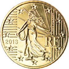 France, 50 Euro Cent, 2013, Paris, BU, MS(65-70), Brass, Gadoury:6a., KM:1412