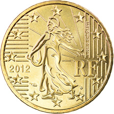 France, 50 Euro Cent, 2012, Paris, BU, MS(65-70), Brass, Gadoury:6a., KM:1412