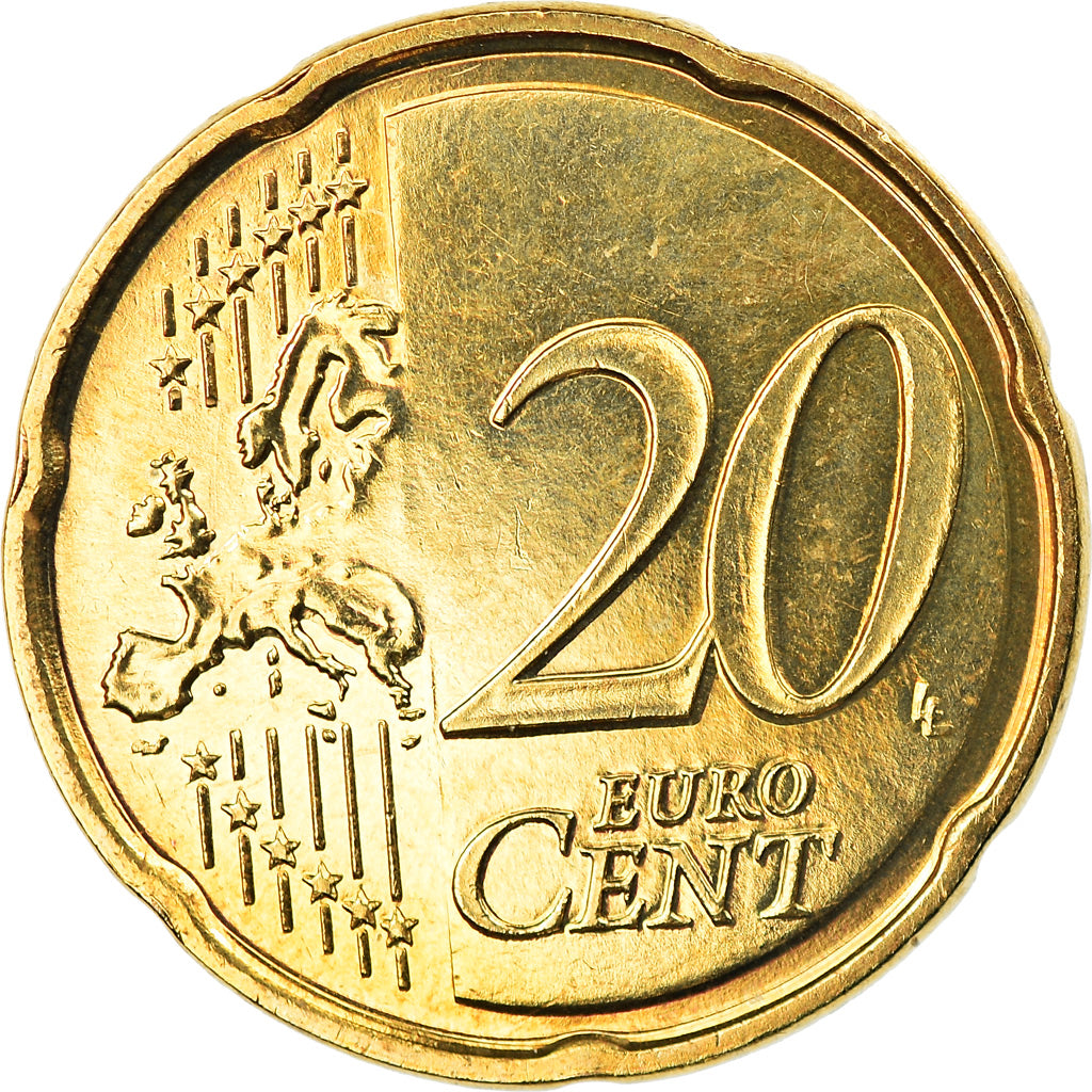 Francia, 20 Euro Cent, 2007, Paris, BU, FDC, Latón, Gadoury:5a, KM:1411