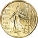France, 20 Euro Cent, 2011, Paris, BU, MS(65-70), Brass, Gadoury:5a, KM:1411