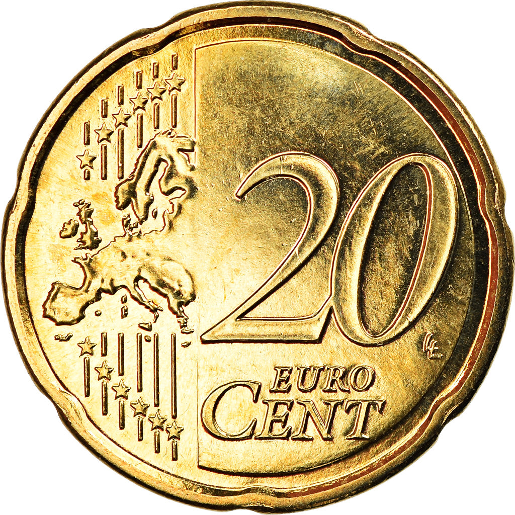 Francia, 20 Euro Cent, 2010, Paris, BU, FDC, Latón, Gadoury:5a, KM:1411