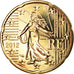France, 20 Euro Cent, 2012, Paris, BU, FDC, Laiton, Gadoury:5a, KM:1411