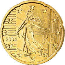 France, 20 Euro Cent, 2004, Paris, BU, MS(65-70), Brass, Gadoury:5., KM:1286